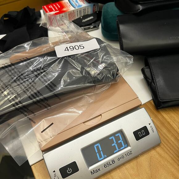 Saint Laurent Black Leather Sunglasses Case Eyeglasses - Picture 9 of 10